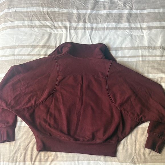 Wild Fable Maroon Half-Zip Sweatshirt & Short Set - Picture 3 of 5